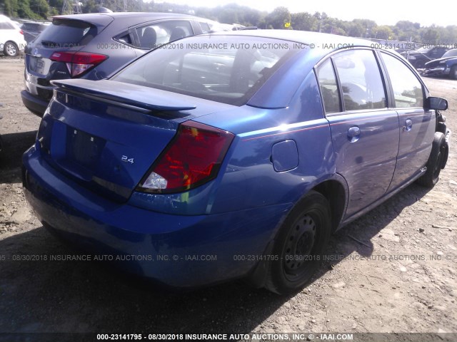 1G8AL58B16Z111203 - 2006 SATURN ION LEVEL 3 BLUE photo 4