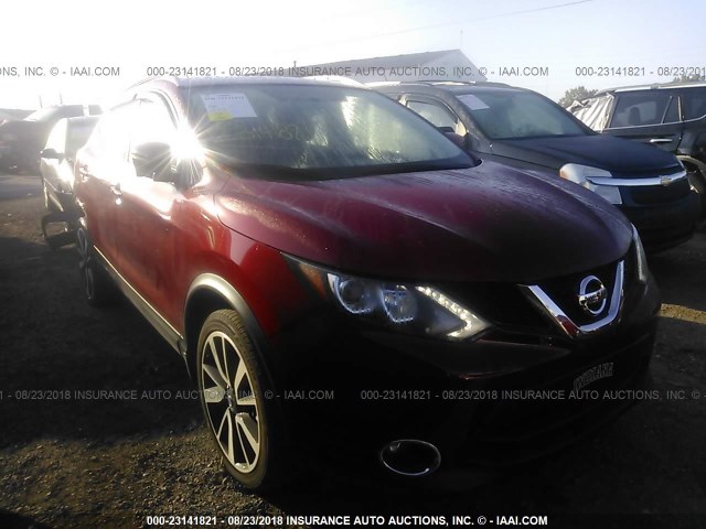 JN1BJ1CR1HW118415 - 2017 NISSAN ROGUE SPORT S/SV/SL RED photo 1