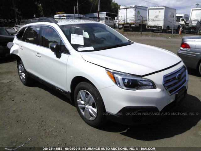 4S4BSAAC9F3348562 - 2015 SUBARU OUTBACK 2.5I WHITE photo 1