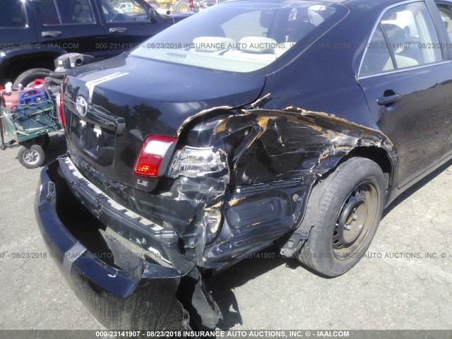 4T1BE46K87U543461 - 2007 TOYOTA CAMRY NEW GENERAT CE/LE/XLE/SE BLACK photo 6