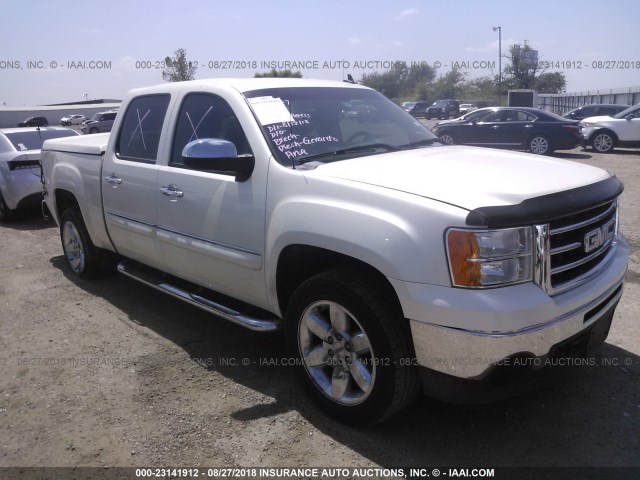 3GTP1VE07CG298788 - 2012 GMC SIERRA C1500 SLE WHITE photo 1