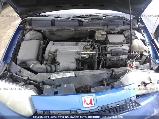 1G8AL52F03Z193724 - 2003 SATURN ION LEVEL 3 BLUE photo 10
