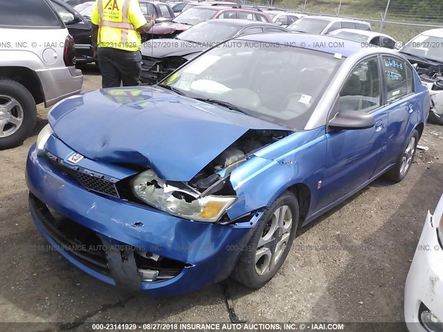 1G8AL52F03Z193724 - 2003 SATURN ION LEVEL 3 BLUE photo 2