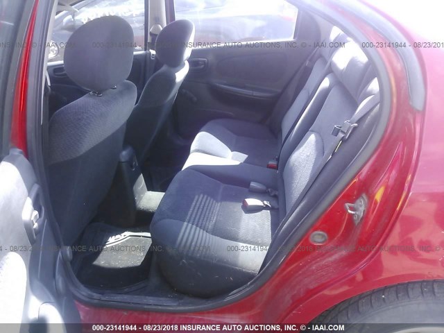 1B3ES46C11D271279 - 2001 DODGE NEON SE/ES RED photo 8