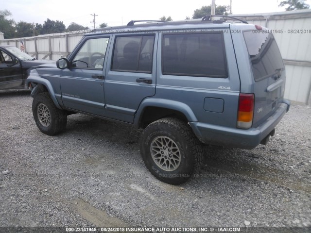 1J4FJ78S4VL556026 - 1997 JEEP CHEROKEE COUNTRY BLUE photo 3