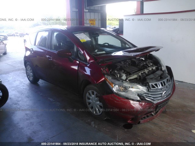 3N1CE2CP3FL404752 - 2015 NISSAN VERSA NOTE S/S PLUS/SV/SL/SR RED photo 1