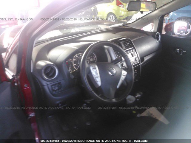 3N1CE2CP3FL404752 - 2015 NISSAN VERSA NOTE S/S PLUS/SV/SL/SR RED photo 5