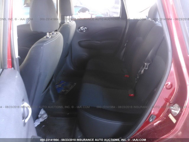 3N1CE2CP3FL404752 - 2015 NISSAN VERSA NOTE S/S PLUS/SV/SL/SR RED photo 8