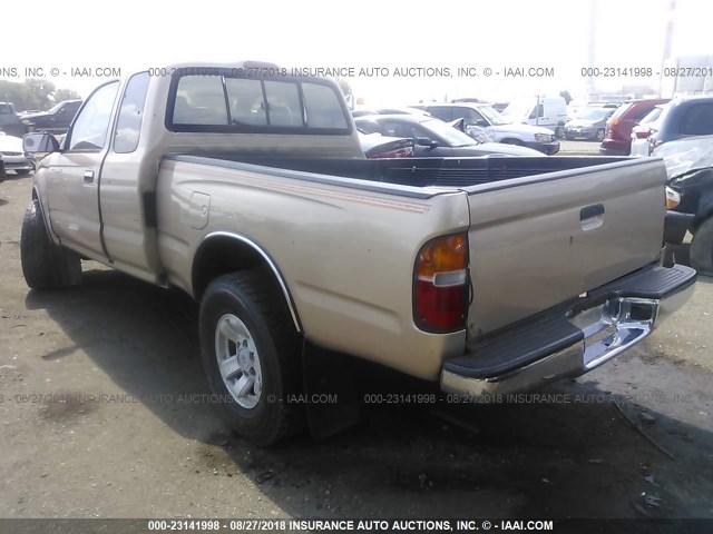 4TAVN73F3SZ053656 - 1995 TOYOTA TACOMA XTRACAB GOLD photo 3