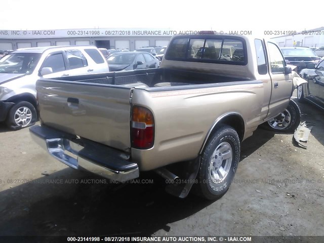 4TAVN73F3SZ053656 - 1995 TOYOTA TACOMA XTRACAB GOLD photo 4