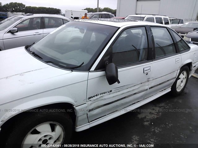 1G2WH54T8PF302037 - 1993 PONTIAC GRAND PRIX LE WHITE photo 6