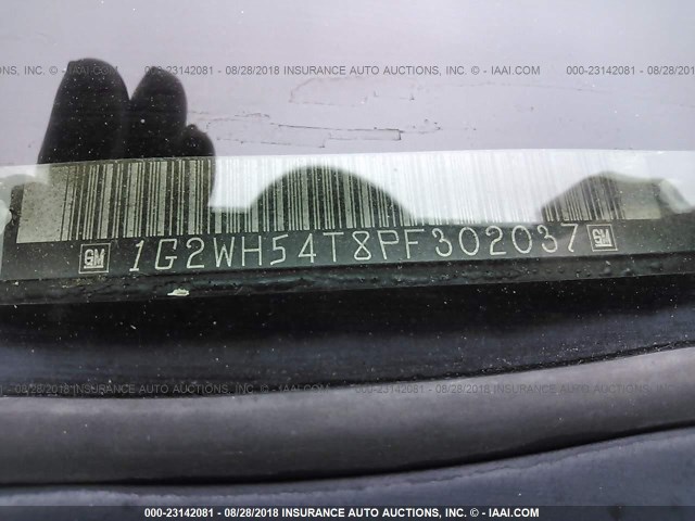 1G2WH54T8PF302037 - 1993 PONTIAC GRAND PRIX LE WHITE photo 9