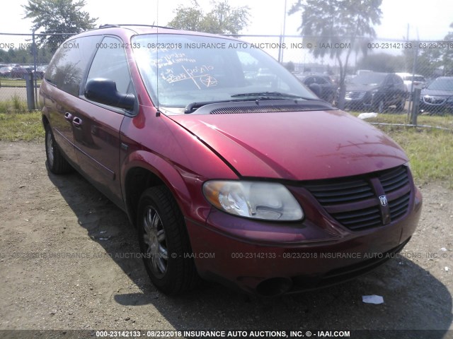 2D4GP44L77R303365 - 2007 DODGE GRAND CARAVAN SXT RED photo 6