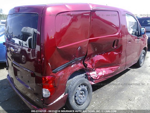 3N63M0YN4FK699374 - 2015 CHEVROLET CITY EXPRESS LS RED photo 6