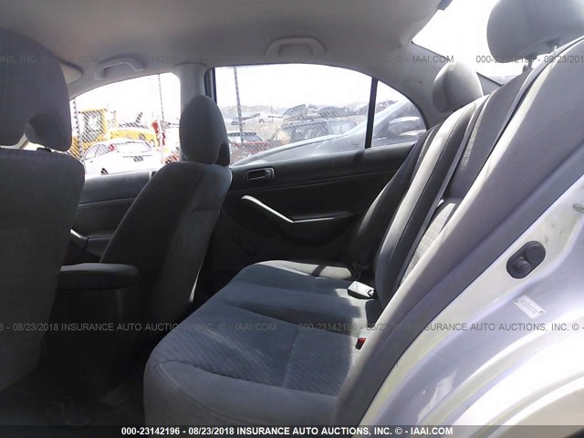 1HGES16374L017326 - 2004 HONDA CIVIC DX VP SILVER photo 8