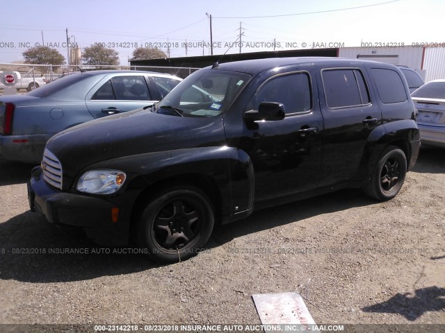 3GNCA23D08S665304 - 2008 CHEVROLET HHR LT BLACK photo 2