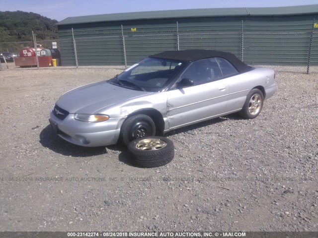 3C3EL55H4YT220642 - 2000 CHRYSLER SEBRING JXI SILVER photo 2