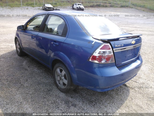 KL1TD56E29B610721 - 2009 CHEVROLET AVEO LS/LT 蓝色 照片 3