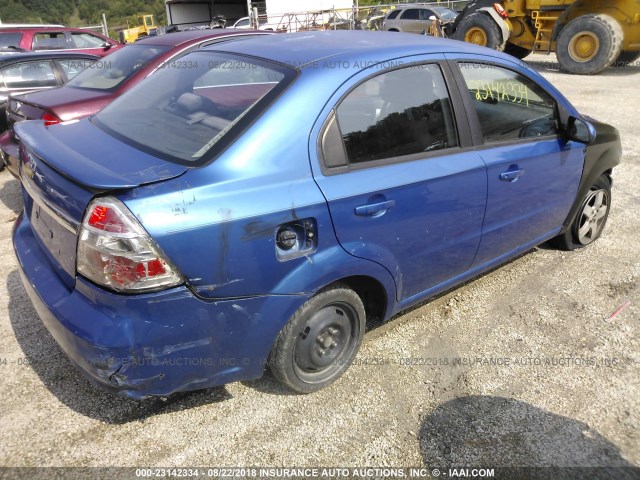 KL1TD56E29B610721 - 2009 CHEVROLET AVEO LS/LT 蓝色 照片 4