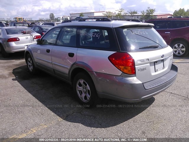 4S4BP61C477320287 - 2007 SUBARU LEGACY SILVER photo 3