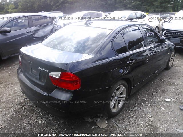 WBAVC73558KP38354 - 2008 BMW 328 XI SULEV BLACK photo 4