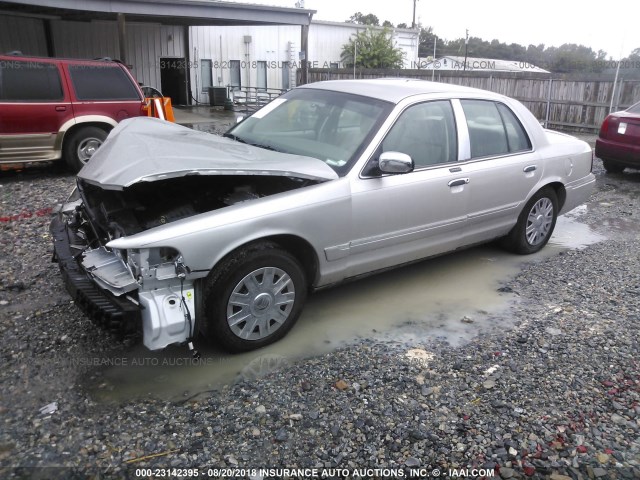 2MEFM74W45X651029 - 2005 MERCURY GRAND MARQUIS GS SILVER photo 2