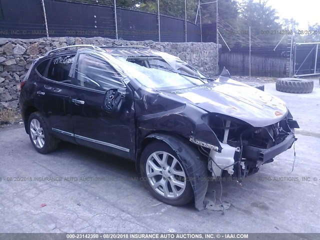 JN8AS5MVXDW627894 - 2013 NISSAN ROGUE S/SV BLACK photo 1