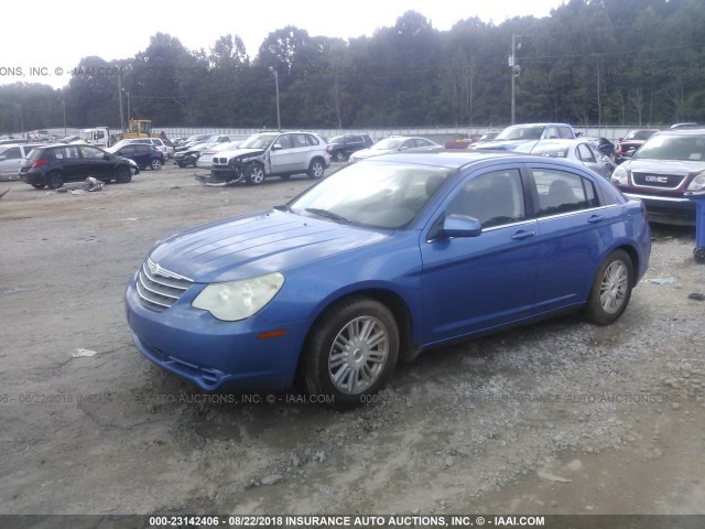 1C3LC56R17N506770 - 2007 CHRYSLER SEBRING TOURING Light Blue photo 2