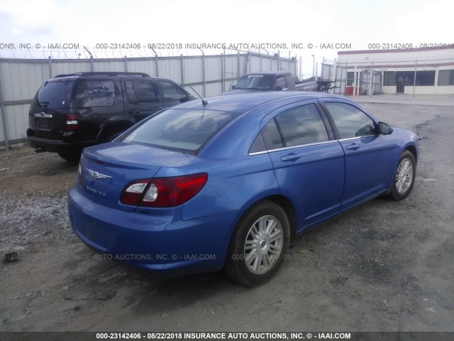 1C3LC56R17N506770 - 2007 CHRYSLER SEBRING TOURING Light Blue photo 4