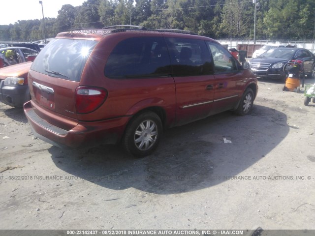 2A4GP54L06R729359 - 2006 CHRYSLER TOWN & COUNTRY TOURING RED photo 4