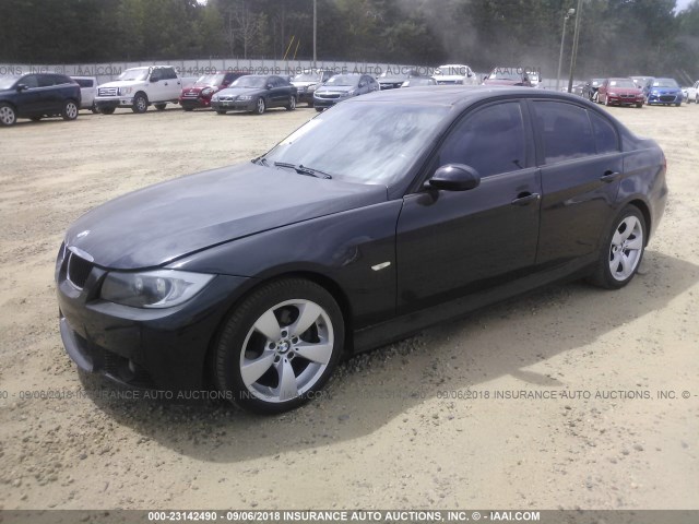 WBAVB17586NK35133 - 2006 BMW 325 BLACK photo 2