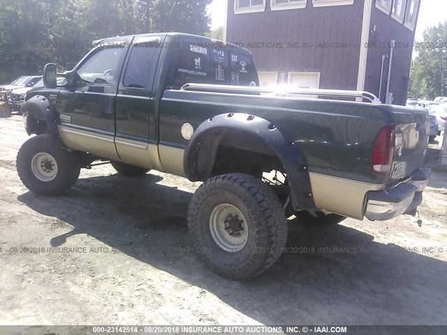 1FTSX31F1YEB64574 - 2000 FORD F350 SRW SUPER DUTY GREEN photo 3