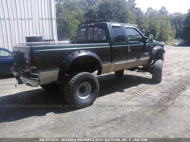 1FTSX31F1YEB64574 - 2000 FORD F350 SRW SUPER DUTY GREEN photo 4