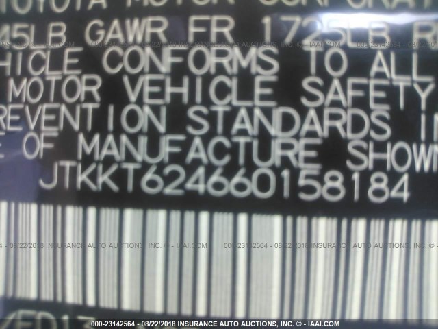 JTKKT624660158184 - 2006 TOYOTA SCION XA ვერცხლისფერი ფოტო 9