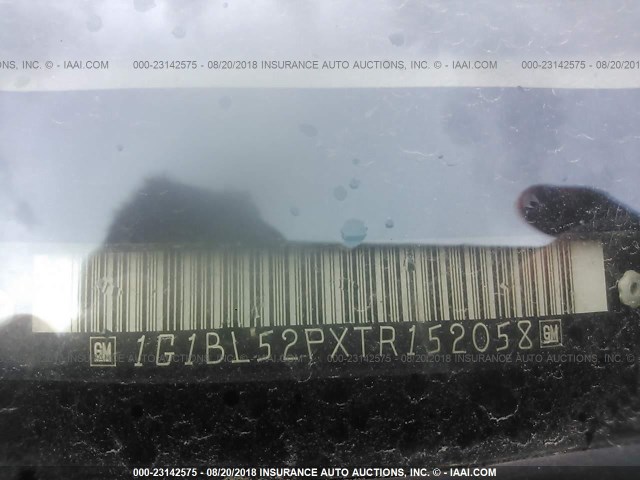 1G1BL52PXTR152058 - 1996 CHEVROLET CAPRICE / IMPALA CLASSIC/SS WHITE photo 9