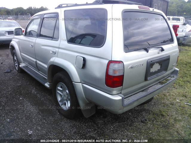 JT3GN87R3Y0141051 - 2000 TOYOTA 4RUNNER LIMITED SILVER photo 3