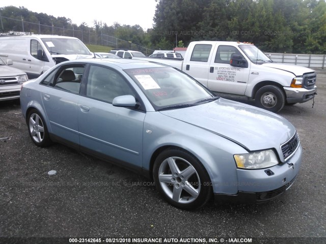 WAULC68E83A166575 - 2003 AUDI A4 1.8T QUATTRO Light Blue photo 1