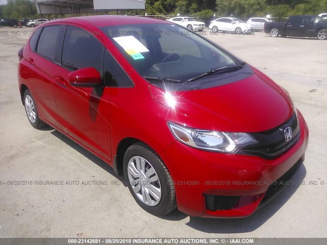 JHMGK5H53HS012969 - 2017 HONDA FIT LX RED photo 1