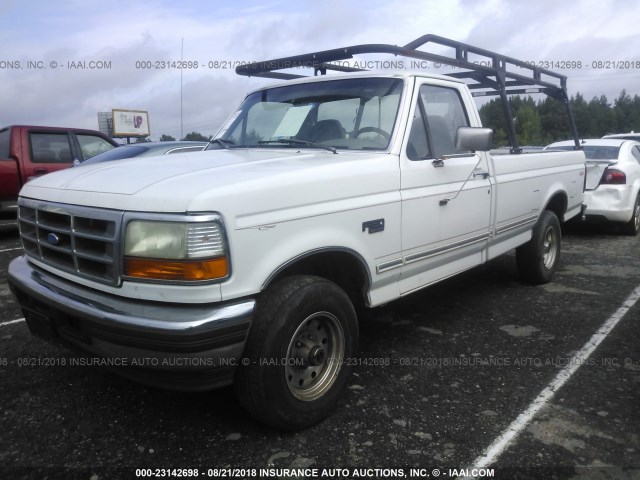 1FTEF14HXTLB55992 - 1996 FORD F150 WHITE photo 2