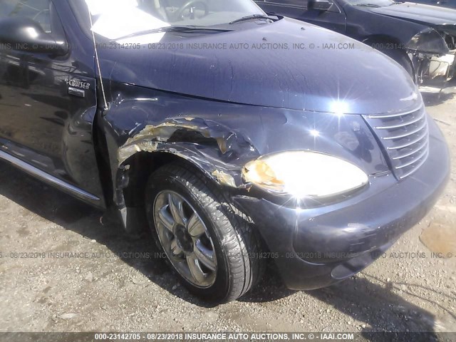 3C8FY68B05T532787 - 2005 CHRYSLER PT CRUISER LIMITED BLUE photo 6