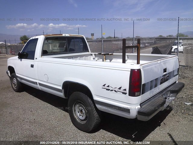 1GTDK14Z7KE540252 - 1989 GMC SIERRA K1500 WHITE photo 3