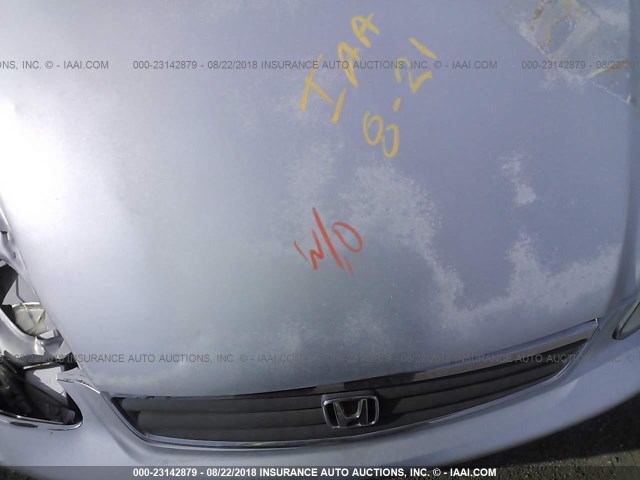 2HGEJ6615YH578061 - 2000 HONDA CIVIC SE SILVER photo 10