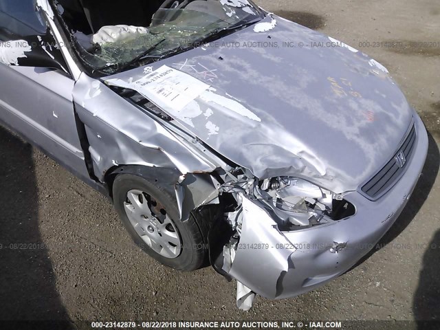 2HGEJ6615YH578061 - 2000 HONDA CIVIC SE SILVER photo 6