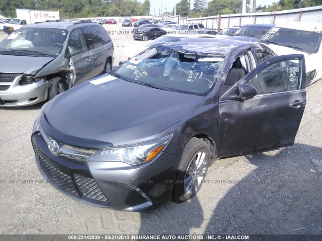 4T1BF1FK6GU261380 - 2016 TOYOTA CAMRY LE/XLE/SE/XSE GRAY photo 2