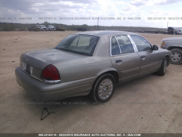 2FAFP73W44X118757 - 2004 FORD CROWN VICTORIA  TAN photo 4