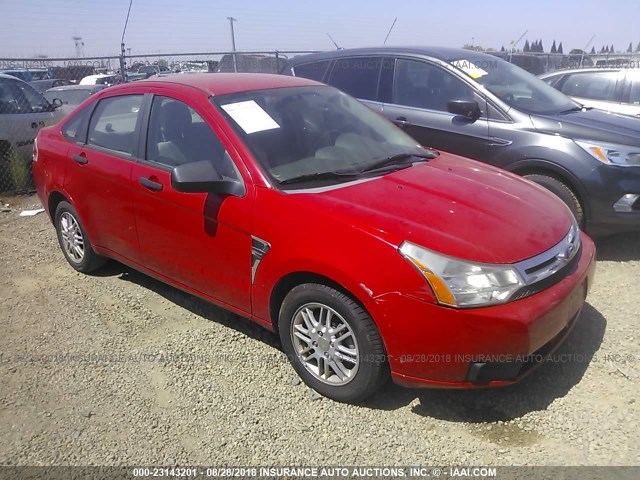 1FAHP35N88W118512 - 2008 FORD FOCUS SE/SEL/SES RED photo 1