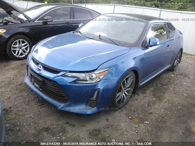JTKJF5C78E3078811 - 2014 TOYOTA SCION TC 蓝色 照片 2