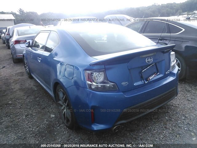 JTKJF5C78E3078811 - 2014 TOYOTA SCION TC 蓝色 照片 3