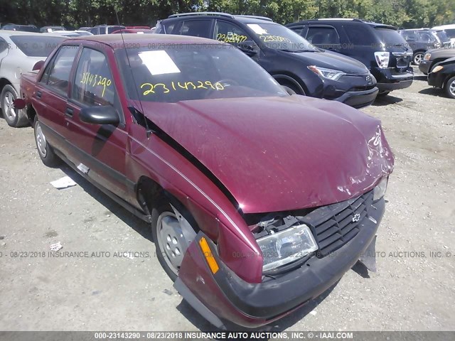 1G1LD55M3RY205975 - 1994 CHEVROLET CORSICA BURGUNDY photo 6