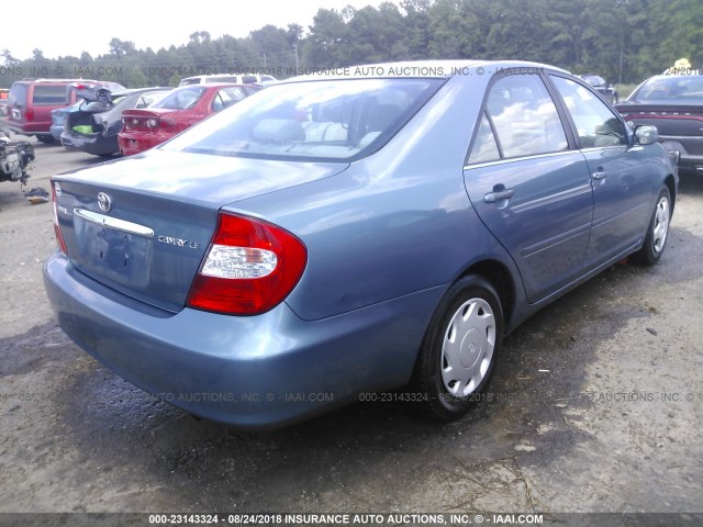 4T1BE32K43U723286 - 2003 TOYOTA CAMRY LE/XLE/SE Көк фото 4